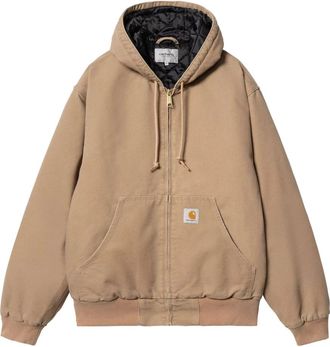 Carhartt Work in Progress Biologische Katoenen Actieve Jas Peanuts - Heren - Zomerjassen - Bruin - M - Katoen - Jassen
