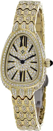 Christian Van Sant Womens Bella Gold Dial Watch