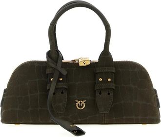 Pinko Pinko, Tassen, Dames, Bruin, ONE Size, Bowling Bag Baguette Cocco