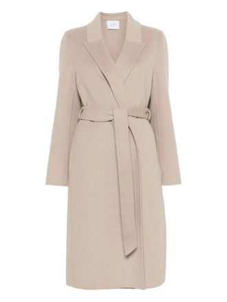 So Allure wool coat - women - Wool - 38 - Neutrals