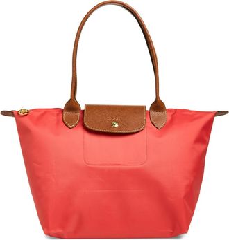 Longchamp Medium Le Pliage Nylon Shoulder Tote in Strawberry at Nordstrom