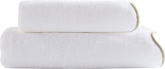 Ballard Designs Ellie Scalloped Towels - Eucalyptus, Bath Towel - Ballard Designs
