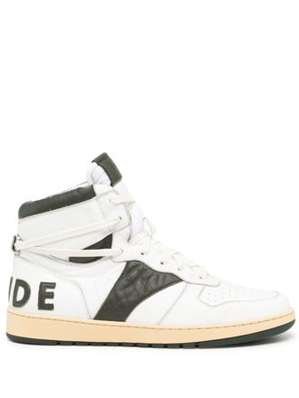 Rhude Sneakers alte con logo - Bianco