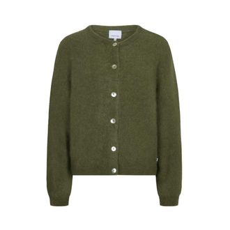 Dante6 Toronto Korte Cardigan - Dames - Truien - Groen - Maat: XL Wol