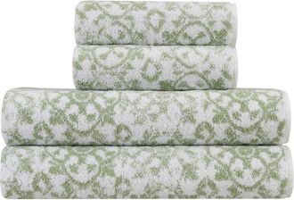 Jessica Simpson Aziza 4-Piece Bath Essentials Set in Frosty Green at Nordstrom Rack