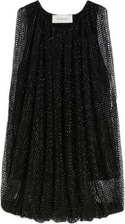 Max Mara Nodo Mesh Top - Dames - Tops zonder mouwen - Zwart - L - Polyester - Tops