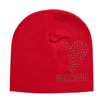 Moschino Gorro de lana - Accessories - Mujer - Rojo - ONE SIZE