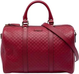 Gucci Pre-owned Satchel - Dames - Pre-owned - Rood - Maat: ONE Size Zijde