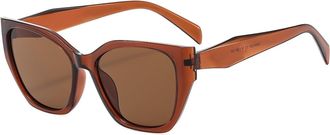 Generic Vacation Women Outdoor Sunglasses Commuter Men Driving Sports Sun Glasses(Orange)