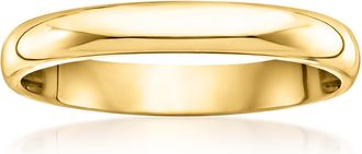 Ross-Simons Womens 3mm 14kt Yellow Gold Wedding Ring