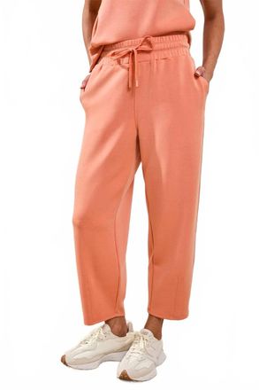 Tribal Soft Modal Barrel-Leg Joggers In Guavablush