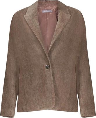 Geisha blazer met klassieke reverskraag - 65534-10 - Dames - Blazers - Bruin - S - Polyester - Jassen
