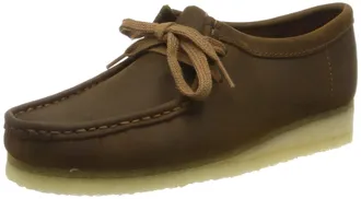 Clarks Womens Wallabee. Derby, Brown (Beeswax Beeswax), 3.5 UK