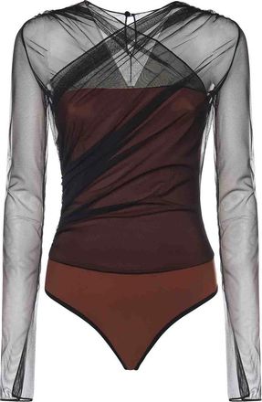 Nensi Dojaka Renee Tulle Bodysuit