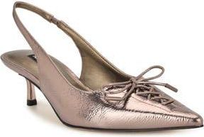Nine West Anora Slingback Pointed Toe Pump in Bronze at Nordstrom Rack, Size 6.5