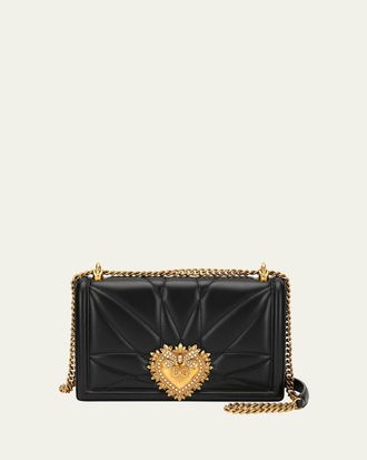 Dolce & Gabbana Devotion Large Quilted Shoulder Bag