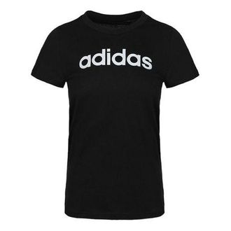 adidas (WMNS) adidas Sports Stylish Short Sleeve Black White DP2361