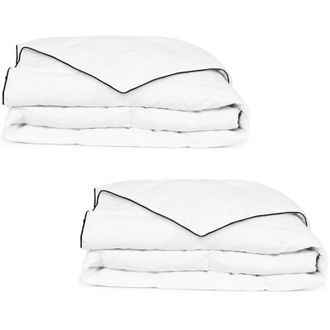 vidaXL Piumone Invernale 2 pz Piuma Anatra 155x220 cm - Vidaxl