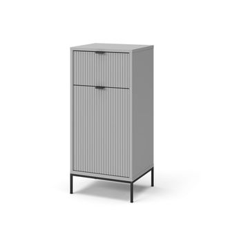 Vicco Armario Mediano Eliza, Gris, 40 X 87 Cm Con Puerta Y Caj&oacute;n