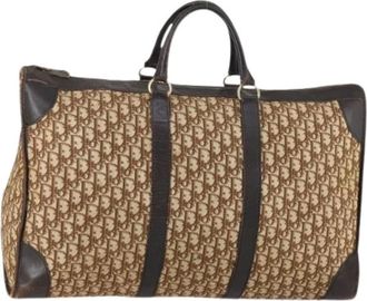 Dior Pre-owned Weekend Bags, female, Beige, Size: ONE SIZE Pre-owned Vintage Boston Bag