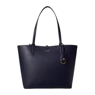 Ralph Lauren Tote Bags, female, Blue, Size: ONE SIZE Rvrsble Tote-Tote-Medium-Faux Pebble Grain