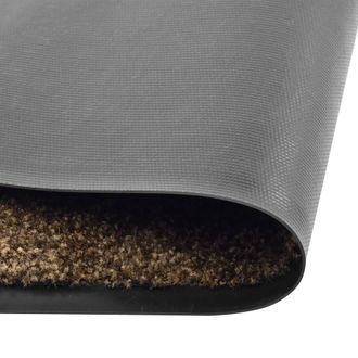 Berkfield Home Doormat Washable Brown 120x180 cm