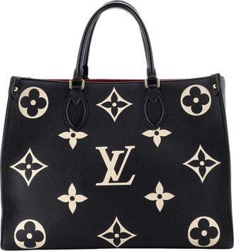 Louis Vuitton Onthego Tote Bicolor Monogram Empreinte Giant Mm (Authentic Pre- Loved)