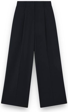 Paul & Shark Wool stretch wide leg trousers, Woman, Blue, Size: 44