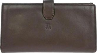 Loewe Pre-owned Wallets, female, Brown, Size: ONE SIZE Pre-owned Leather Wallet
