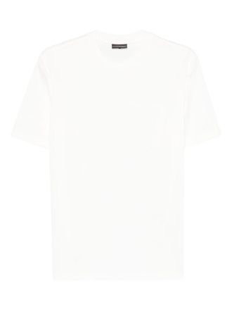 Emporio Armani White Crew Neck Logo T-shirt