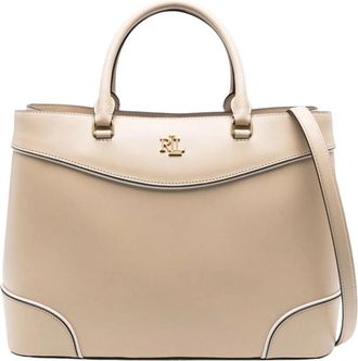 Ralph Lauren Dames, Tassen, Beige, Maat: ONE Size Leer