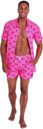 OOSC Baewatch Mens Short Sleeve Shirt in Pink at Nordstrom, Size X-Small