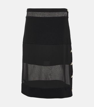 Proenza Schouler Technical chiffon midi skirt
