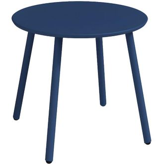 Vente-Unique Tavolo supplementare da giardino in Metallo Blu notte - MIRMANDE