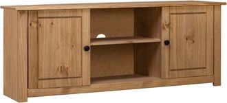 vidaXL Vidaxl - Mueble Para Tv De Madera Maciza Pino Estilo Panam&aacute; 120x40x50 Cm