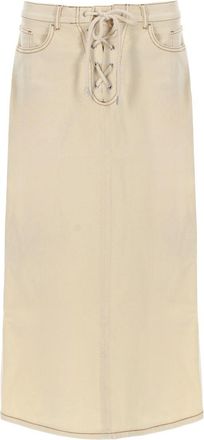 Baum Und Pferdgarten Knee-Length Organic Cotton Lace-Up Skirt
