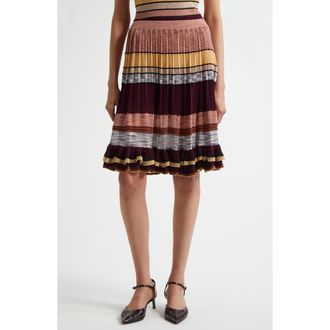 Ulla Johnson Eios Pleated Knit Skirt in Sundown at Nordstrom Rack, Size Petite