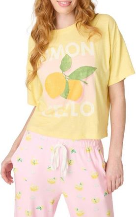 PJ Salvage Dolce Spritz Short Sleeve Graphic T-Shirt in Limoncello at Nordstrom, Size X-Large
