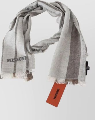 Missoni striped wool scarf