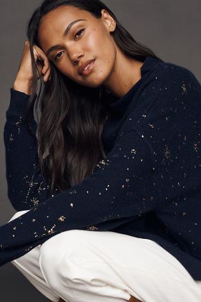 Pilcro The Alani Cashmere Mock-Neck Sweater by Pilcro