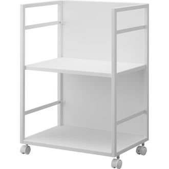 Yamazaki Tableware Two Tier Hideaway Storage Cart in White at Nordstrom