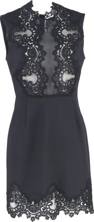 Sandro Sandro Lace Mini Dress in Black Polyester