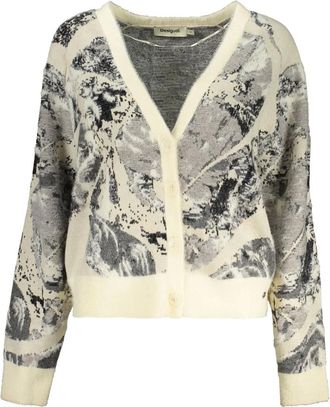 Desigual C&aacute;rdigan Bouquet Lacroix - Knitwear - Mujer - Blanco - XL