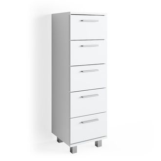 Vicco Armario De Ba&ntilde;o Ilias, Blanco, 30 X 95 Cm, Vicco