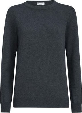 Brunello Cucinelli Cashmere sweater in Lignite Grey at Nordstrom, Size Xx-Small Eu