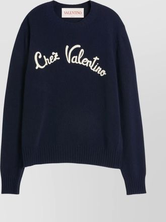 Valentino Garavani fine-knit wool crew-neck sweater