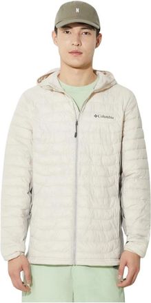 Columbia Powder Pass Hooded Jacket - Heren - Ski Jassen - Wit - L - Leer - Fitness