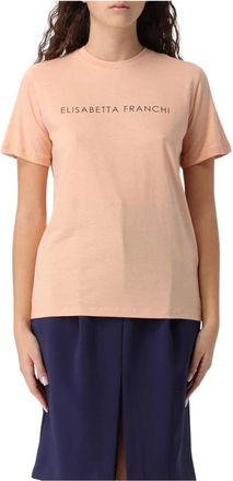 Elisabetta Franchi Soft Cotton Short Sleeve T-Shirt