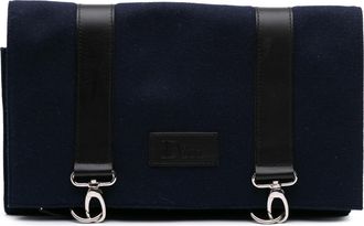 Dior Pre-owned Womens Felt Messenger Bag - Dark Blue Textile - One Size