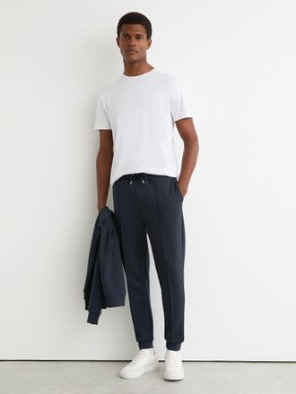 Reiss Airforce Blue Stretch-jersey Tailored Joggers, Xxl